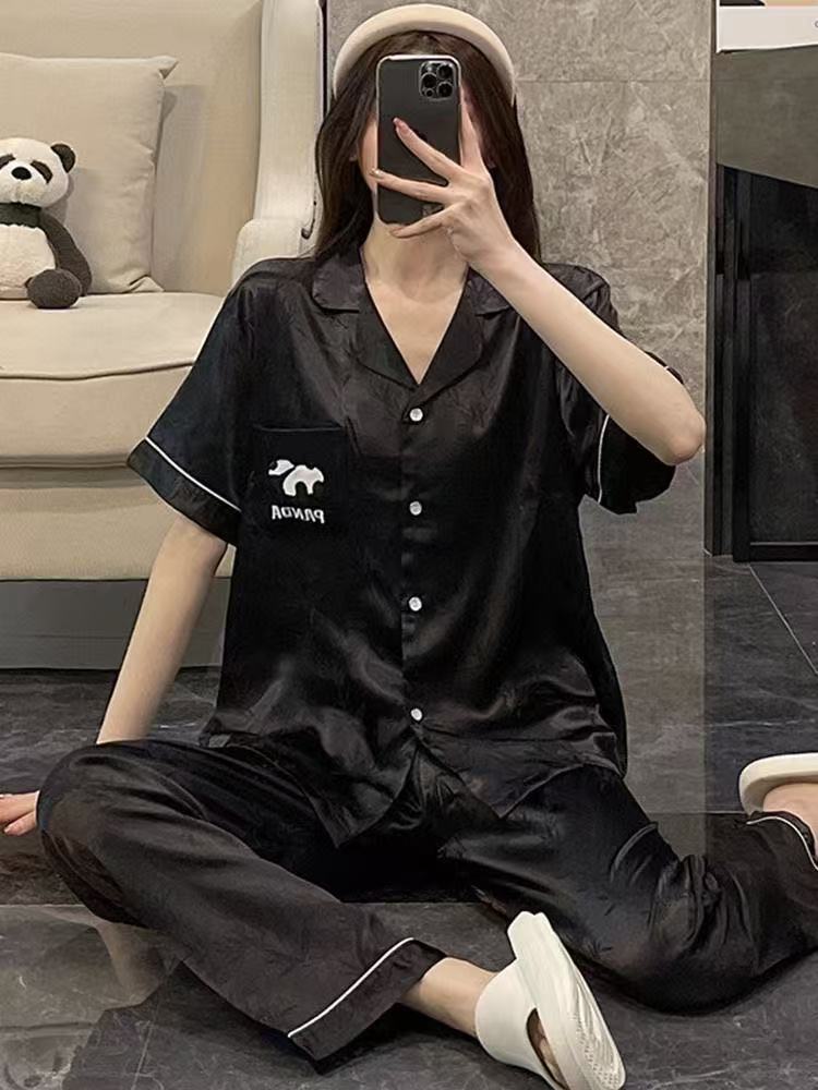 三件套冰丝睡衣家居服